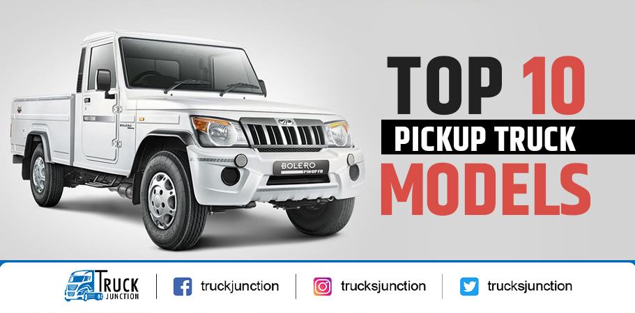 Top 10 Pickup Truck Models in India - Price and Overview