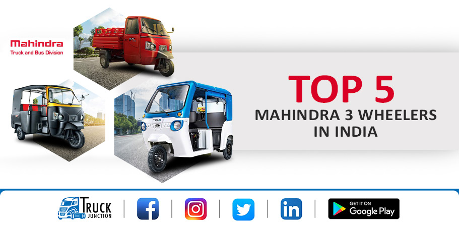 Top 5 Mahindra 3 Wheelers in India - Price & Overview