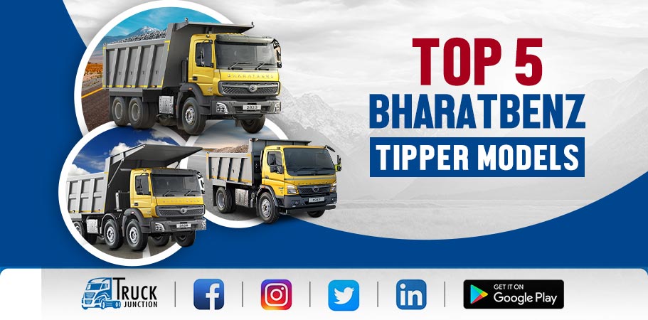 Top 5 Bharat Benz Tipper Models In India Price and Features