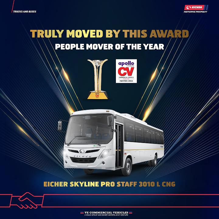 icher Skyline Pro Staff 3010 L CNG won People Mover of the Year