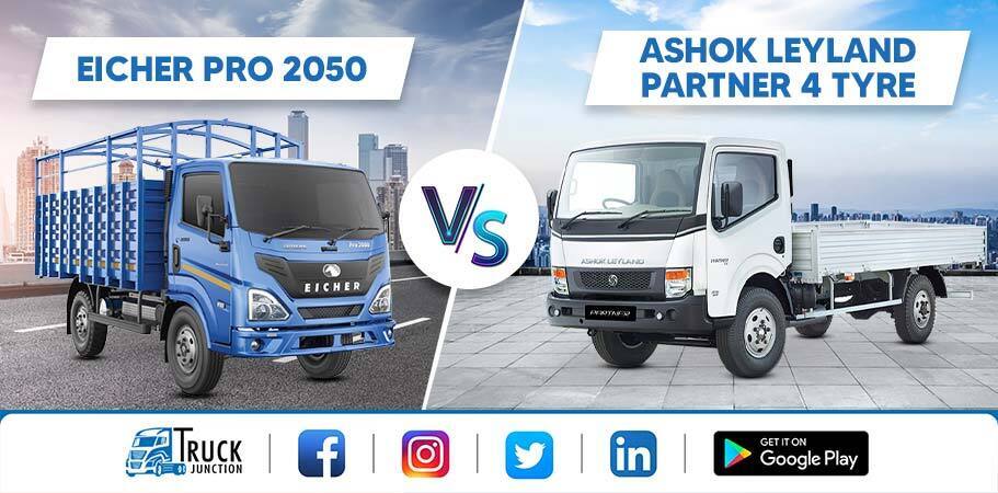 Eicher Pro 2050 VS Ashok Leyland Partner 4 Tyre: Detailed Comparison