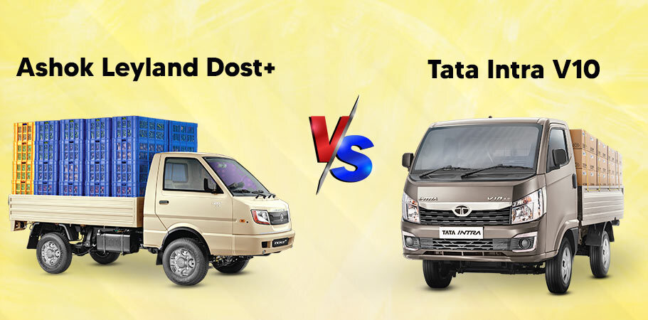 Tata intra v10 vs Ashok leyland dost plus design 