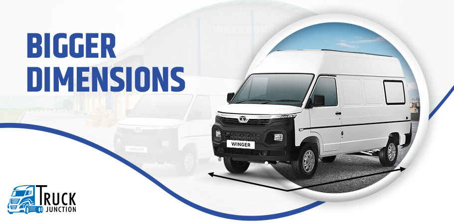 Tata Winger Cargo Tempo Traveller Dimensions