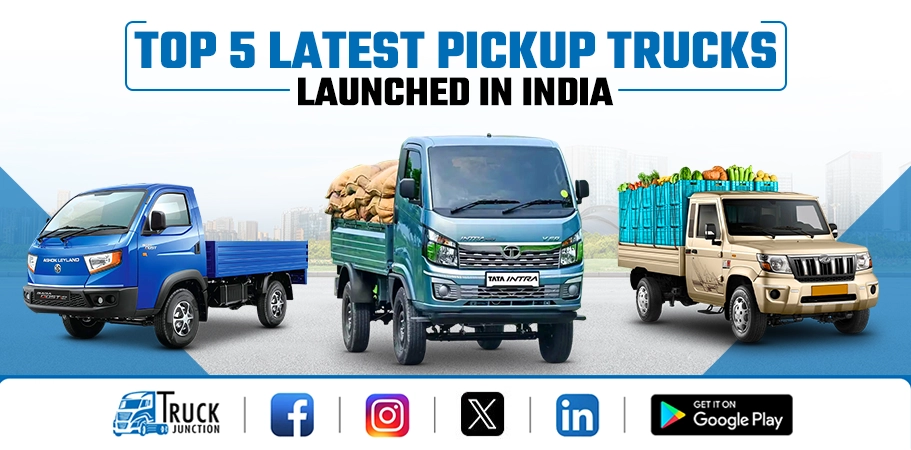Top 5 Latest Pickup Trucks Launched in India With Prices 2024