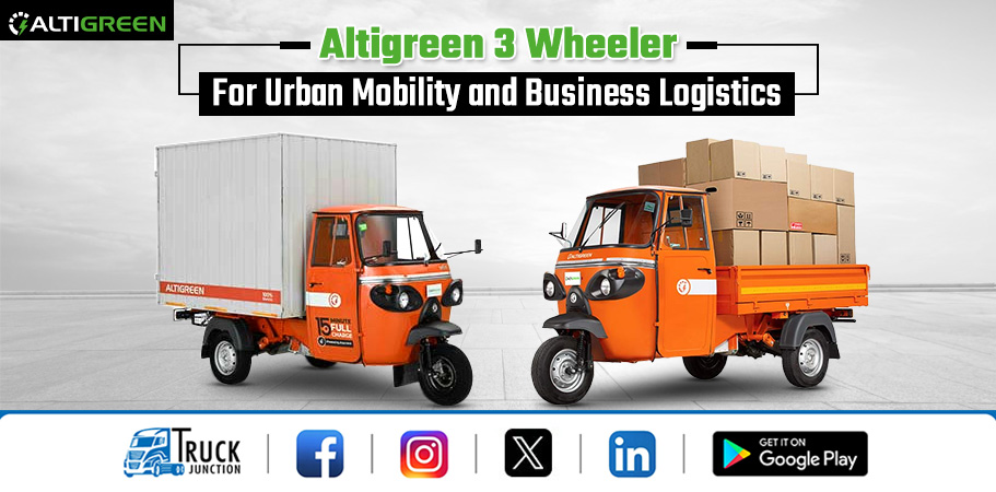 Altigreen 3 Wheeler For Urban Mobility and Business Logistics
