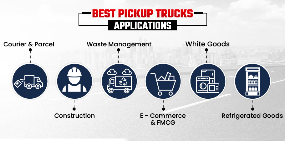 Applications for the 10 Best Pickup Trucks