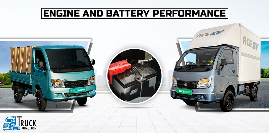 Tata Ace EV vs Tata Ace EV 1000: Engine and Battery Performance