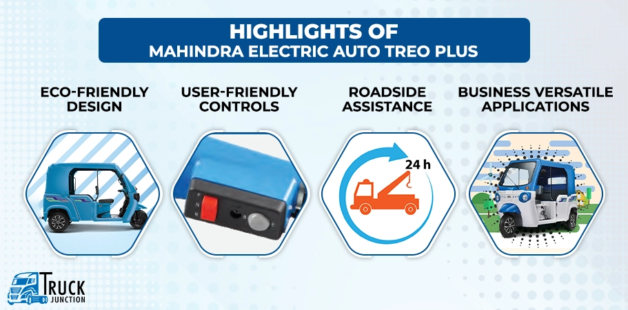 Highlights of Mahindra Electric Auto Treo Plus